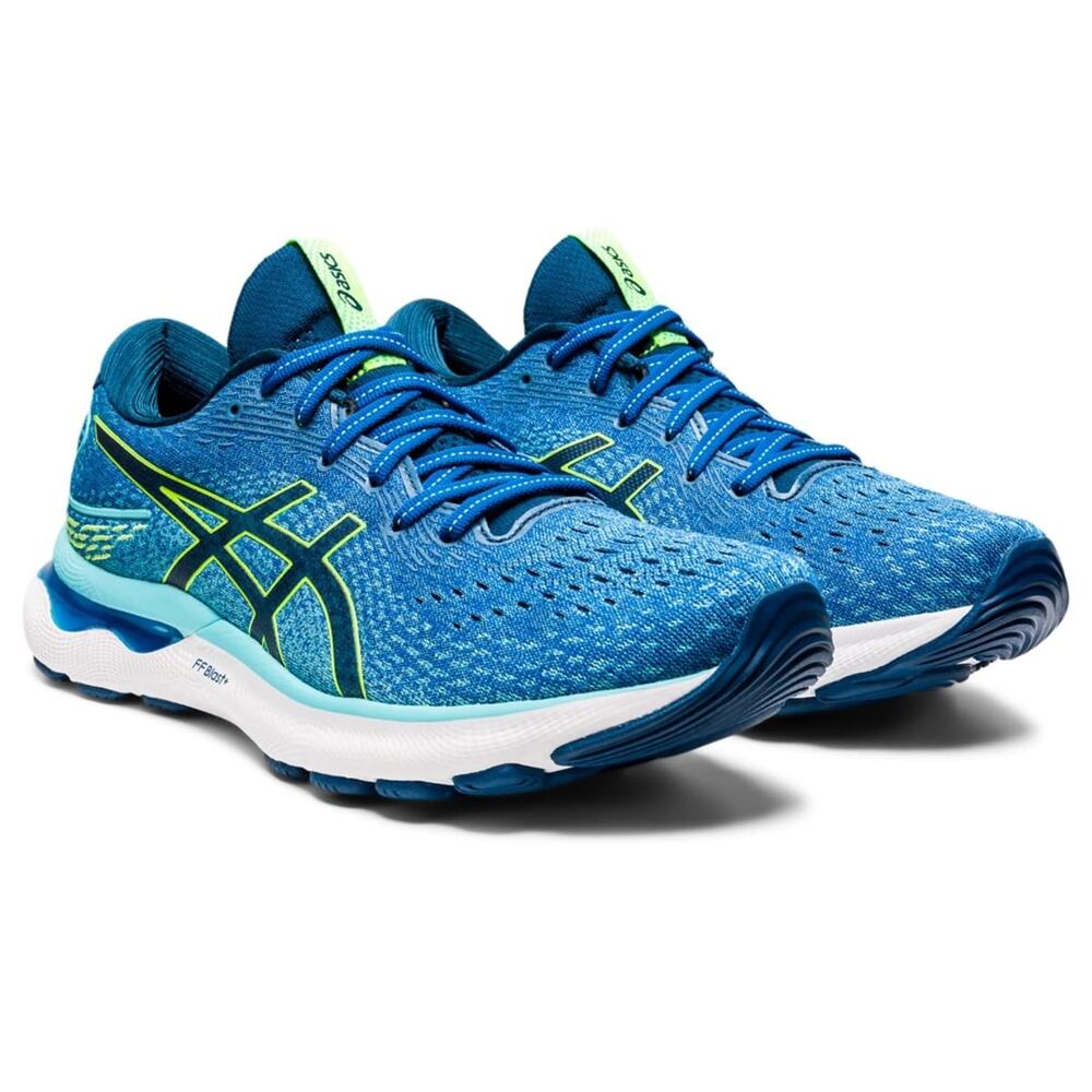 ASICS GEL-Nimbus 24 Men's Running Shoes Lake Drive/Hazard Green Size 8 US